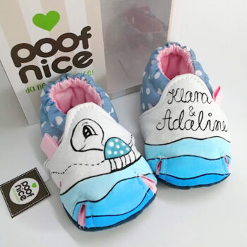 Sandalice model-Kornjača-plavo tufnasto-roze